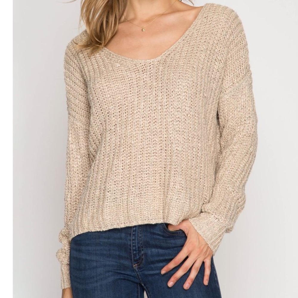Tave open back sweater